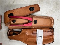 6Leather holster and cutting tool
