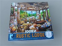 F1) 1000 Piece Puzzle, Rustic Lodge, unverified