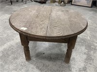 Weathered Worn Round Accent Table