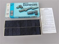 F1) Vintage Double Nine Wooden Dominoes