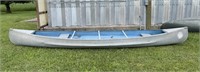 Smoker Craft Aluminum Canoe, 17ft, floats, good