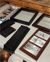 Shelving,  picture  frames