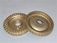 PAIR OF NEW BRASS GAS STOVE BURNERS