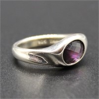 Sterling Silver Rainbow Topaz Ring
