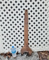 ANTIQUE RAILROAD 3 1/2" OPEN END 30" WRENCH *HEAVY