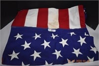 8 X 4 American Flag. Cloth w/Some Minor Staining