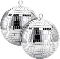 NEW $38  2 Pack Disco Light Mirror Ball