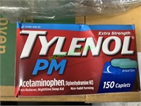 Tylenol extra strength pm 150 caplets per bottle
