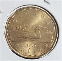 1987 $1 Dollar Mint State Unc