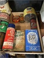cigarettes tobacco baking soda and other tins