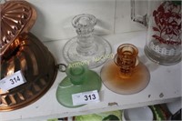 ASSORTED CANDLE HOLDERS