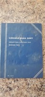 Lincoln head cent book #2, with coins