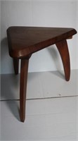 3 Legged Wood Table-16 1/4" Triangular, 15 1/2"H