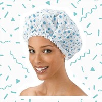 12 Ruby Reusable Shower Caps, Assorted colors