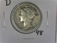 1942-D Mercury Dime