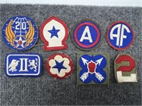 Group Vintage Military Patches WW2