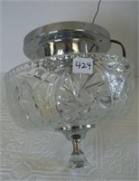 Pinwheel Crystal Ceiling Light Fixture