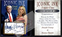 Donald Trump Stormy Daniels Iconic Ink facsimile a