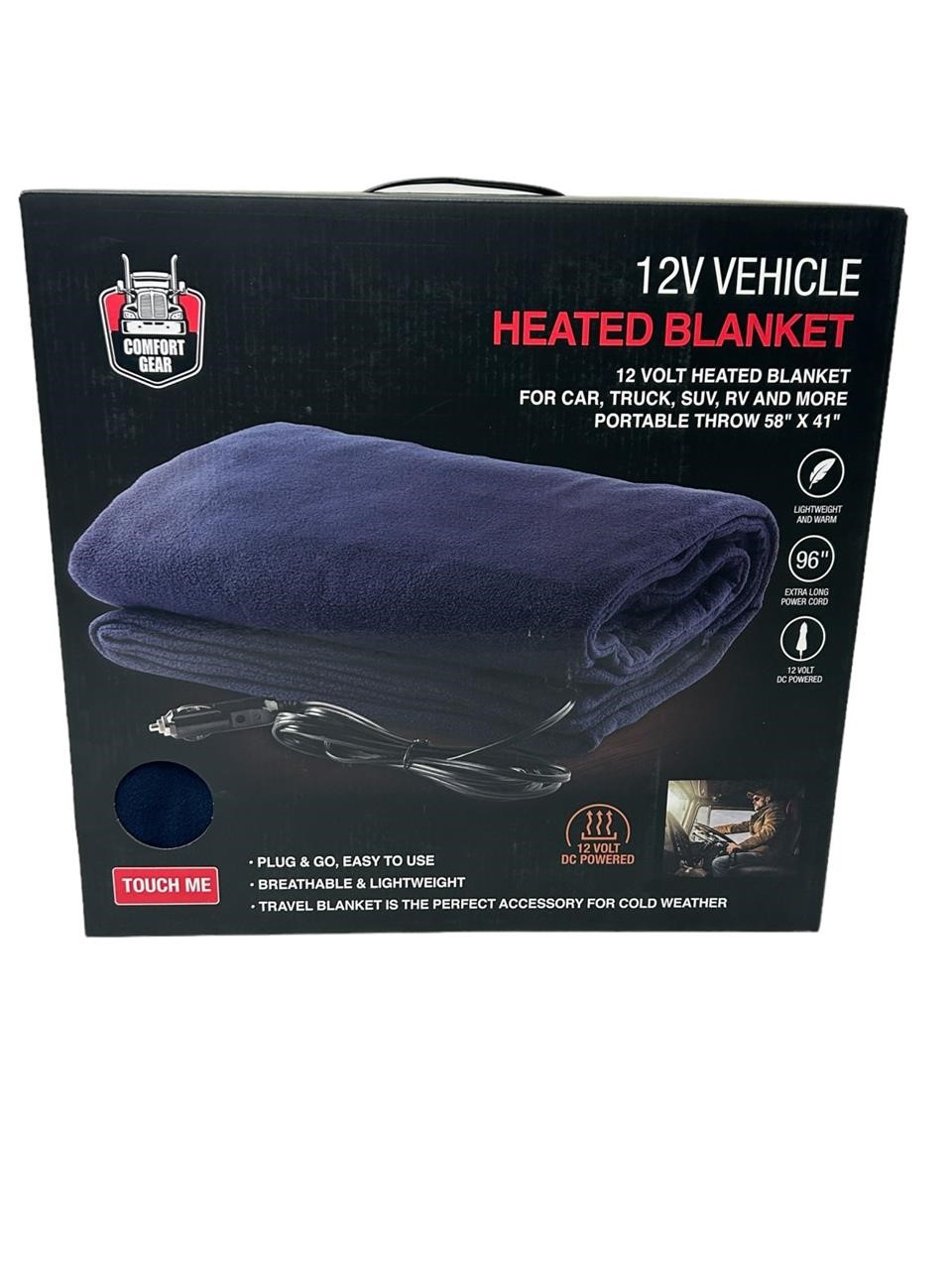 12 Volt Heated Blanket - Car, Truck, SUV, RV & Mor