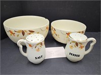 Vintage Jewel Tea Salt & Pepper Shakers & Bowls