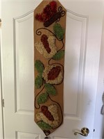 Mid century Yarn Art Wall Hanging