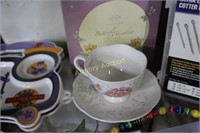 LENOX BUTTERFLY CUP & SAUCER W/ BOX