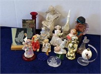 LIGHTED CHURCH FIGURINE, MUSICAL ANGELS.....