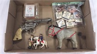 Vintage Toy Pistol. Donkey, Civil War Soldiers,