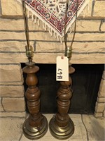 Set of 2 lamps without shades