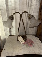 double sided brass lamp