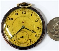 Vintage Illinois Pocket Watch w Second Hand Works