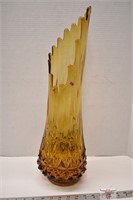 21" Amber Floor Vase