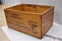 Hudson's Bay Co. Wooden Rum Box 17" x 12" x 9'