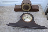 2 Old Mantel Clocks for Parts