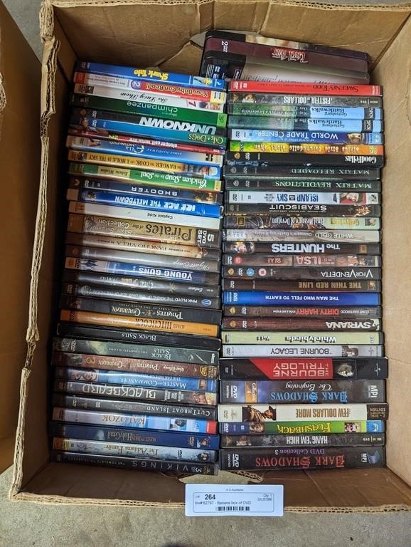 Banana box of DVD