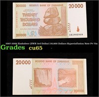 2007-2008 Zimbabwe (ZWR 3rd Dollar) 20,000 Dollars