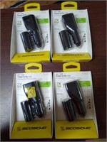(4) Scosche Power-To-Go Car Chargers