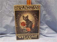 Salem Sanctuary for cats sign repro
