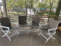 (4) Sunbrella Outdoor Chairs (Pairs with Table in