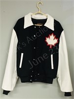 leather/ wool men's jacket- L  Calgary,Canada