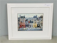 framed print- "Paris scene" M.Delacroix 17" x 20