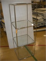 Metal & Glass Display Shelf  19x19x55 inches