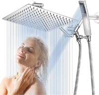 HotQing Dual Square Shower Head, 12" Shower Head C