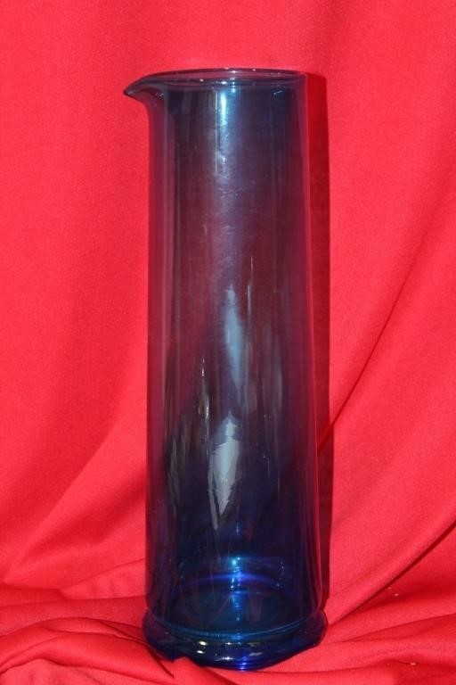 A Cobalt Blue Glass Pitcher