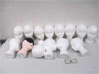 Large Lot of Mannequin Heads