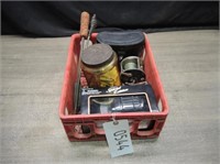 Binoculars, Matchbooks, Toy Car & Misc