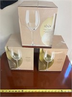 THREE BOXES OF LENOX TUSCANY COLLECTION GLASSES