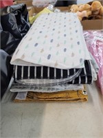 Stack of baby receiving blankets