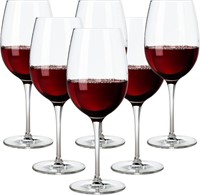 Ufrount Red Wine Glasses 16oz,Clear Set of 6