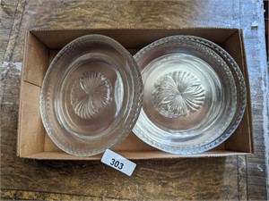 (8) Vintage Glass Plates